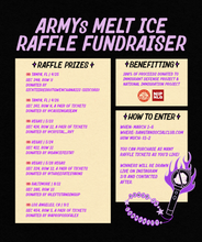 Load image into Gallery viewer, ARMYs Melt ICE Raffle Fundraiser Pt. 2