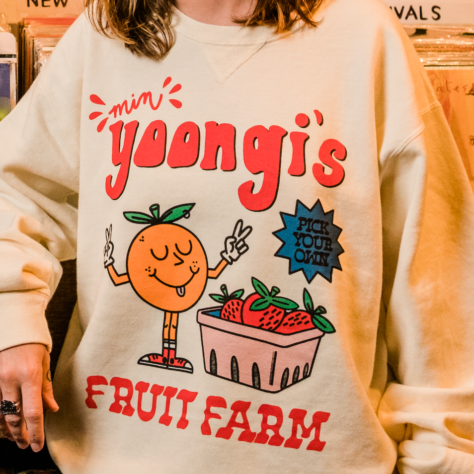 Min Yoongi's Fruit Farm Crewneck